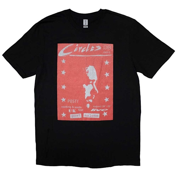 Post Malone Unisex Adult Circles Live T-Shirt S Svart Black S