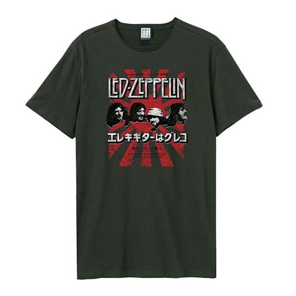 Amplified Unisex Burst Led Zeppelin T-shirt XS Charcoal Charcoal XS