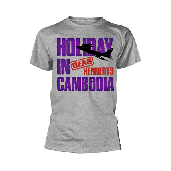 Dead Kennedys Unisex Adult Holiday In Cambodia Bomull T-Shirt X Grey XXL