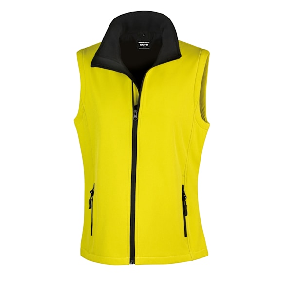 Result Core Dam/Damer Tryckbar Softshell Väst M Gul Yellow / Black M