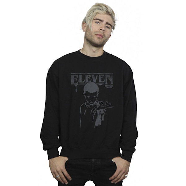 Netflix Stranger Things Dark Eleven Sweatshirt M Svart Black M