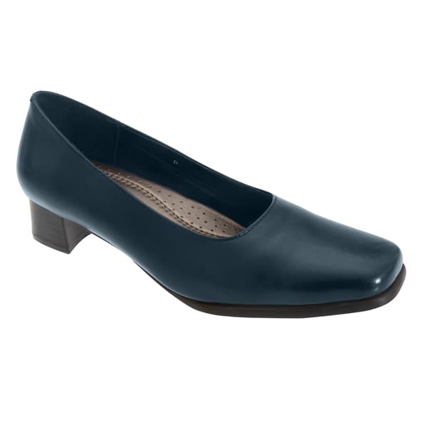 Mod Comfys Dam/Dam Plain Läder Court Skor 3 UK Svart Black 3 UK
