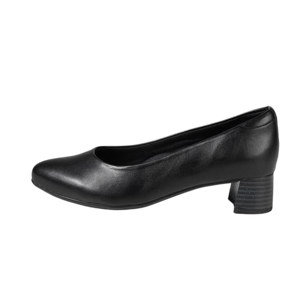 Mod Comfys Dam/Dam Plain Läder Court Skor 8 UK Svart Black 8 UK