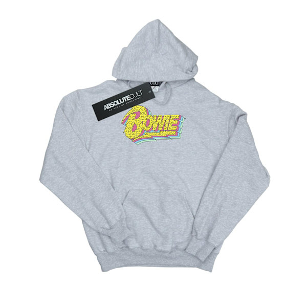 David Bowie Boys Moonlight 90s Logo Hoodie 5-6 år Sports Grå Sports Grey 5-6 Years