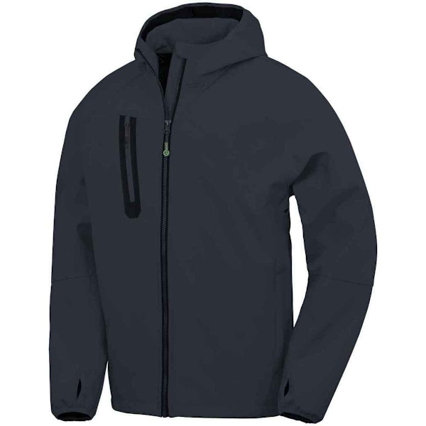Result Äkta Återvunnen Herr Huvtröja 3 Lager Tryckbar Soft Shell Navy M