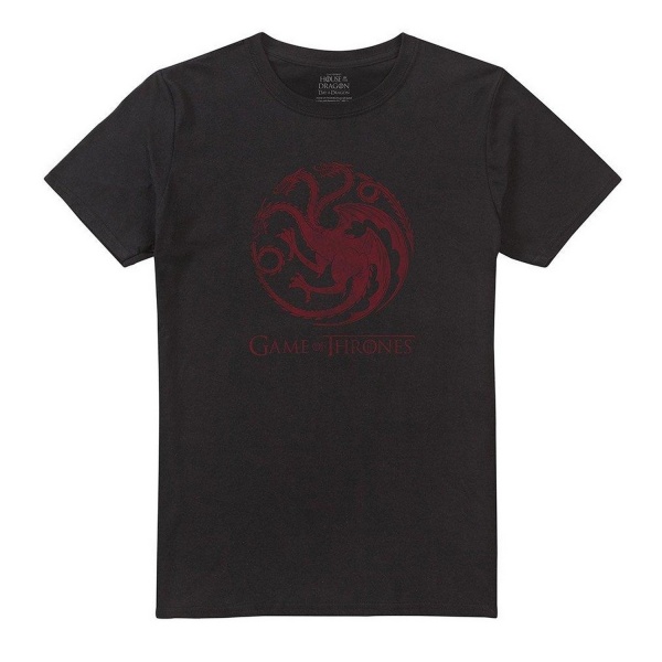 Game Of Thrones Herr Targaryen T-Shirt S Svart Black S