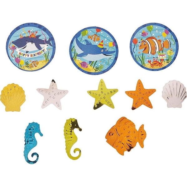 Amscan Sea Creatures Konfetter En Storlek Flerfärgad Multicoloured One Size