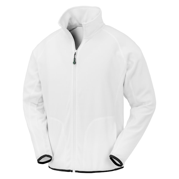 Result Äkta Återvunnen Herr Microfleece Jacka XL Vit White XL