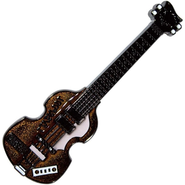 Rock Off Mathew Street Basgitarr Kylskåpsmagnet Storlek: En Storlek Brun Brown One Size