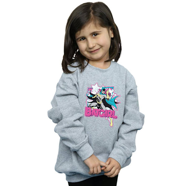 DC Comics Girls Batgirl Leap Sweatshirt 12-13 år Sports Grey Sports Grey 12-13 Years