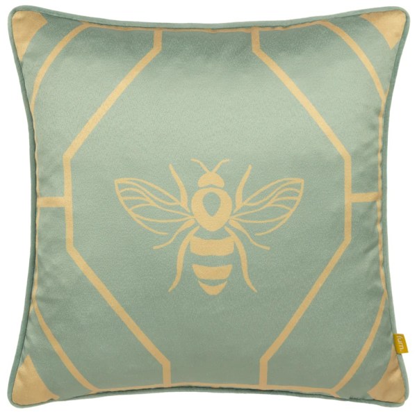 Furn Bee Deco Geometrisk Kuddfodral 43cm x 43cm Eau De Nil Eau De Nil 43cm x 43cm