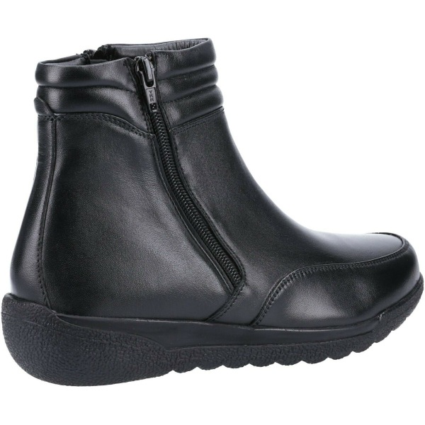 Fleet & Foster Dam/Damer Marocko Tvilling Dragkedja Läder Ankel Boots Black 6 UK