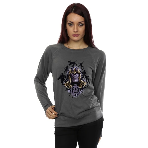 Marvel Womens/Ladies Avengers Endgame Warlord Thanos Sweatshirt Charcoal M