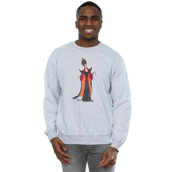 Disney Herr Klassisk Jafar Sweatshirt S Ljusgrå Heather Grey S