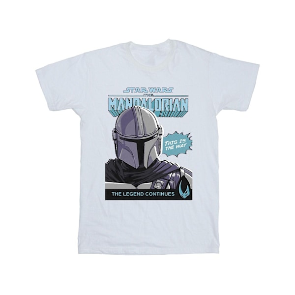 Star Wars The Mandalorian Boys Mando Comic Cover T-Shirt 12-13 White 12-13 Years