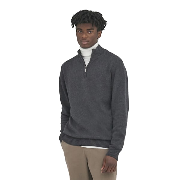 Ecologie Unisex Vuxen Wakhan Stickad Kvarts Dragkedja Sweatshirt M C Charcoal M