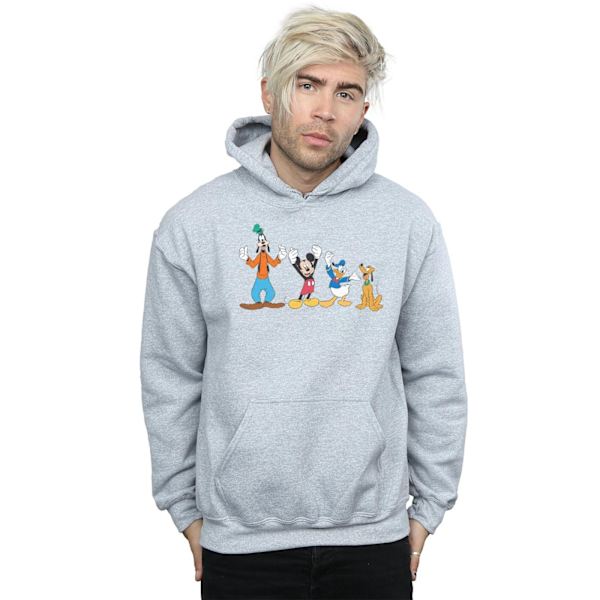 Disney Herr Mickey Mouse Friends Hoodie L Sports Grey Sports Grey L