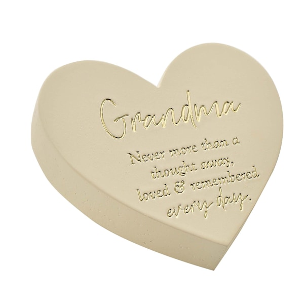 Thoughts of You Minneshjärta för Grav - Mormor En S Cream One Size