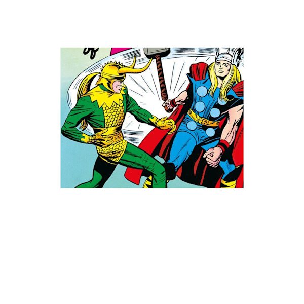 Marvel Vengenance Of Loki Comic Print 40cm x 30cm Blå/Grön/Gul Blue/Green/Yellow 40cm x 30cm