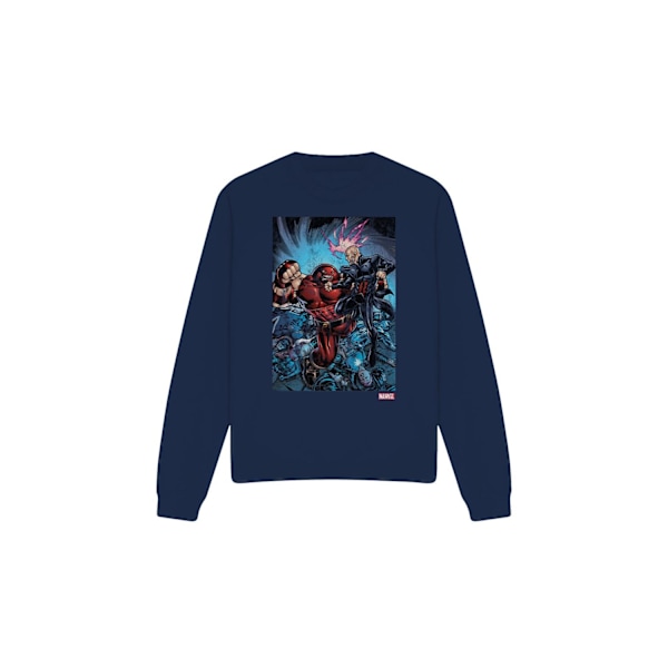Marvel Unisex Vuxen X-Men Destroy Juggernaut Sweatshirt M Marinblå Navy M
