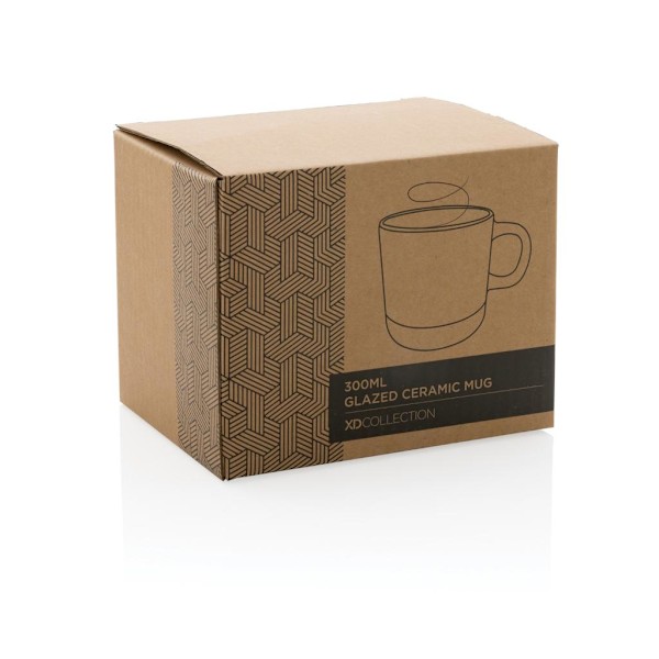 XD Collection Glaserad Keramikmugg 360ml One Size Blå Blue One Size