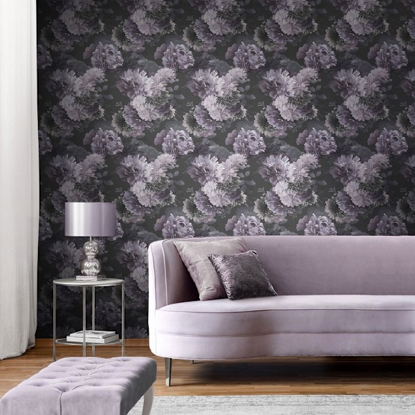 Muriva Lipsy Issey Tapet 10m x 53cm Mauve Mauve 10m x 53cm
