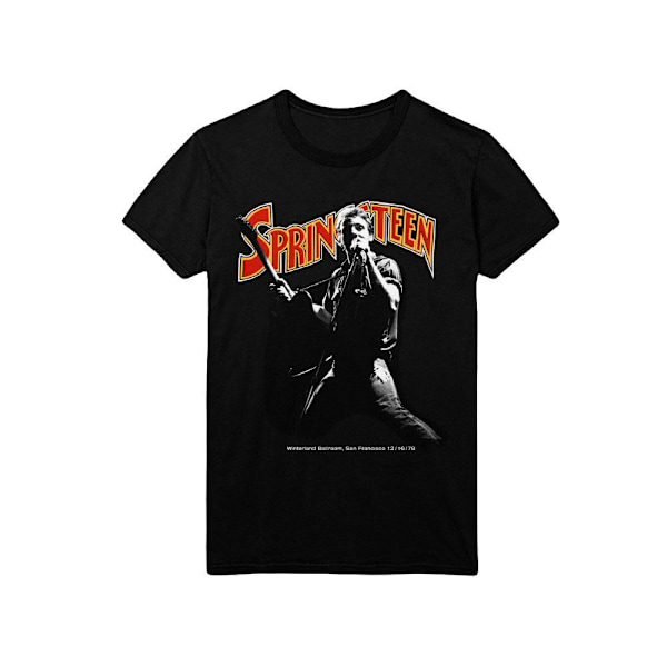 Bruce Springsteen Unisex Vuxen Winterland Ballroom Singing T-Sh Black XL