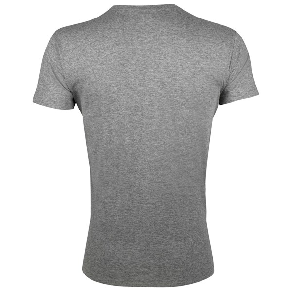 SOLS Herr Regent Slim Fit Kortärmad T-shirt L Gråmelerad Grey Marl L