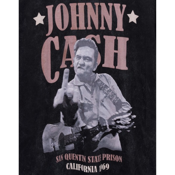 Johnny Cash Unisex Vuxen State Prison T-Shirt S Svart Black S