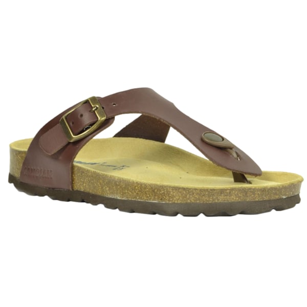 Sanosan Dam/Dam Geneve Designer Lädersandaler 7 UK Mörk Dark Brown 7 UK