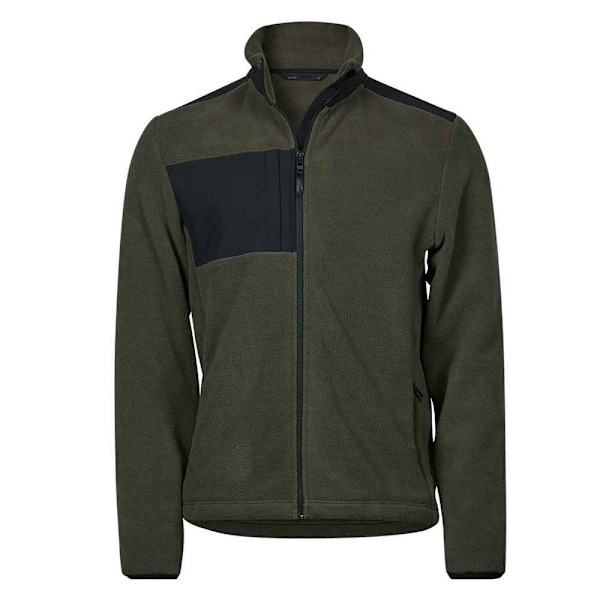 Tee Jays Herr Mountain Fleece Jacka XL Deep Green/Black Deep Green/Black XL