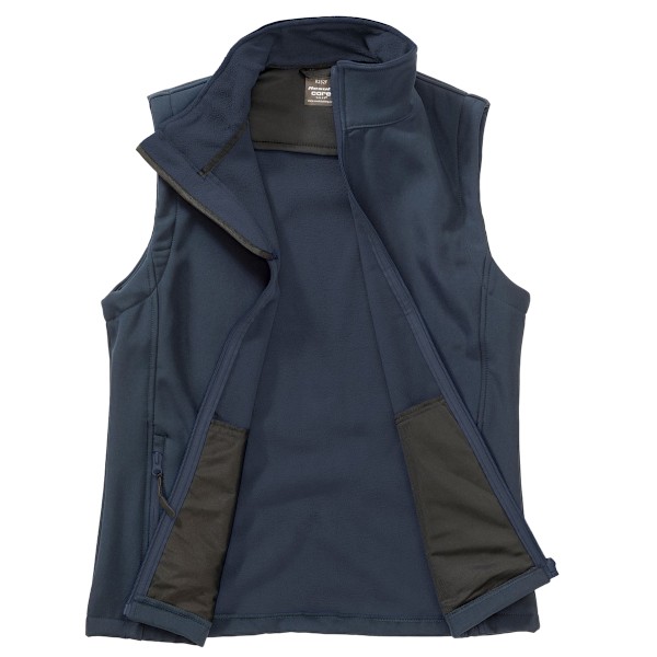 Result Dam/Kvinnor Softshell Väst XS Marinblå Navy XS