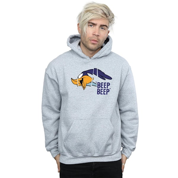 Looney Tunes Mens Road Runner Beep Beep Hoodie S Sports Grey Sports Grey S