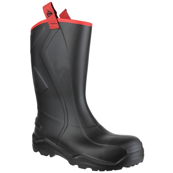 Dunlop Mens Purofort+ Rugged Full Safety Wellington Boots 45 EU Black 45 EUR