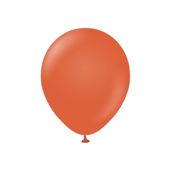 Kalisan Latex Retro Ballonger (Förpackning med 100) En one size Orange Rost Orange Rust One Size