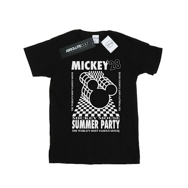 Disney Dam/Damer Mickey Mouse Sommarfest Bomull Boyfriend Black L