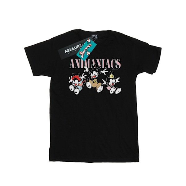 Animaniacs Dam/Damer Grupp Hopp Bomull Pojkvän T-shirt 4X Black 4XL