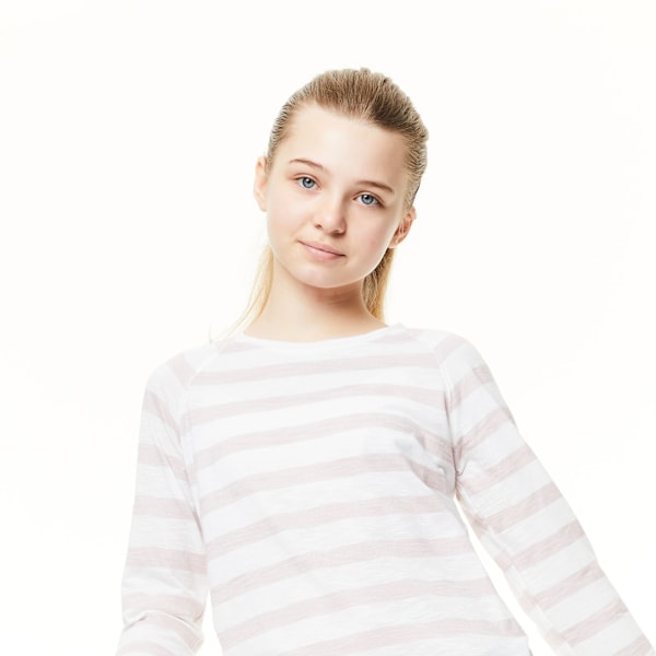 Craghoppers Girls NosiLife Expert Paola Vandring T-shirt 9-10 år Brushed Lilac Stripe 9-10 Years