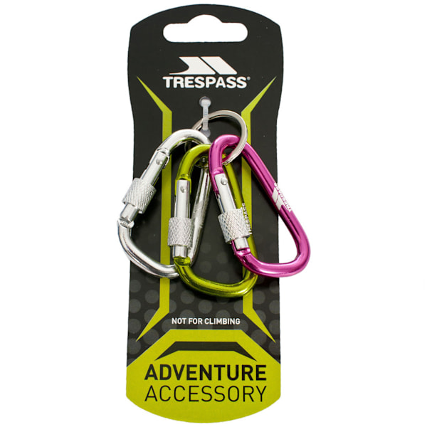 Trespass Lock X Karabinhake Nyckelring Set En Storlek Blandade Assorted One Size