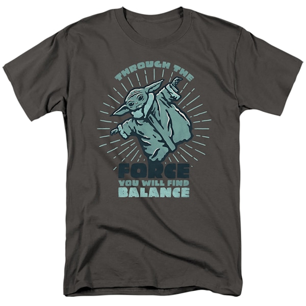 Star Wars The Mandalorian Herr You Will Find Balance Grogu T-shirt Charcoal L