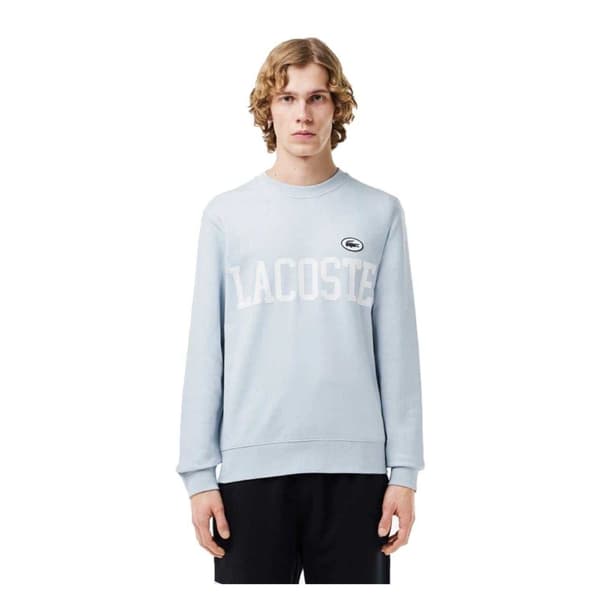 Lacoste Herr Tröja med Flocktryck i Fleece M Blå Blue M