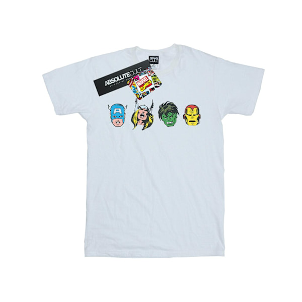 Marvel Avengers Comic Heads T-shirt XL Vit White XL