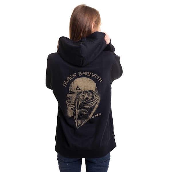 Black Sabbath Dam/Kvinnor Tour 1978 Full Zip Hoodie XL Svart Black XL