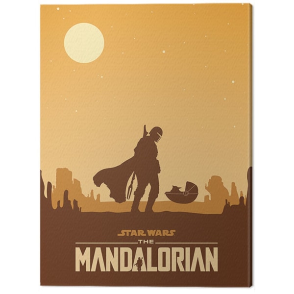 Star Wars: The Mandalorian Meeting Print 60cm x 80cm Lig Light Yellow/Brown 60cm x 80cm