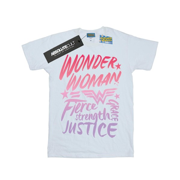 DC Comics Girls Wonder Woman Gradient Text Bomull T-shirt 12-13 White 12-13 Years