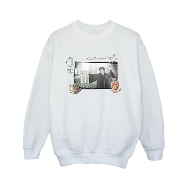 Harry Potter Boys Harry Expelliarmus Sweatshirt 12-13 år Vit White 12-13 Years