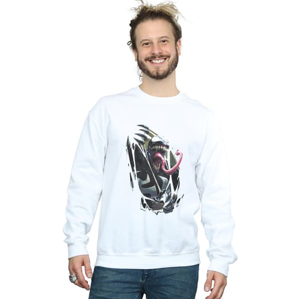 Marvel Mens Venom Inside Me Sweatshirt M Vit White M