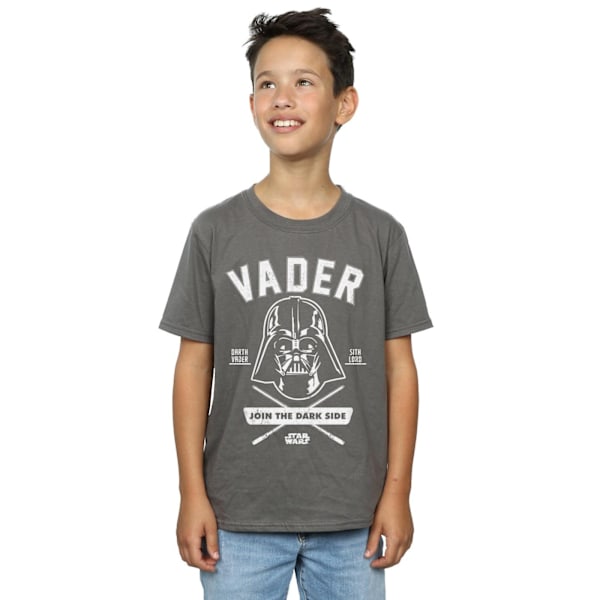 Star Wars Boys Darth Vader Collegiate T-Shirt 5-6 år Charcoal Charcoal 5-6 Years