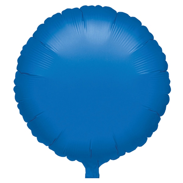 Amscan 18 tum enfärgad cirkulär folieballong One Size Blå Blue One Size