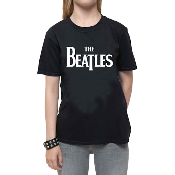 The Beatles Barn/Barn Drop Logo T-Shirt 9-10 År Svart Black 9-10 Years